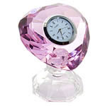 Crystal Heart Clock