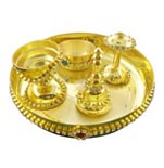 Golden Puja Thali Hamper