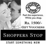 Shoppers Stop Gift Vouchers Rs.1500/-