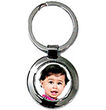 Round Metal Keychain